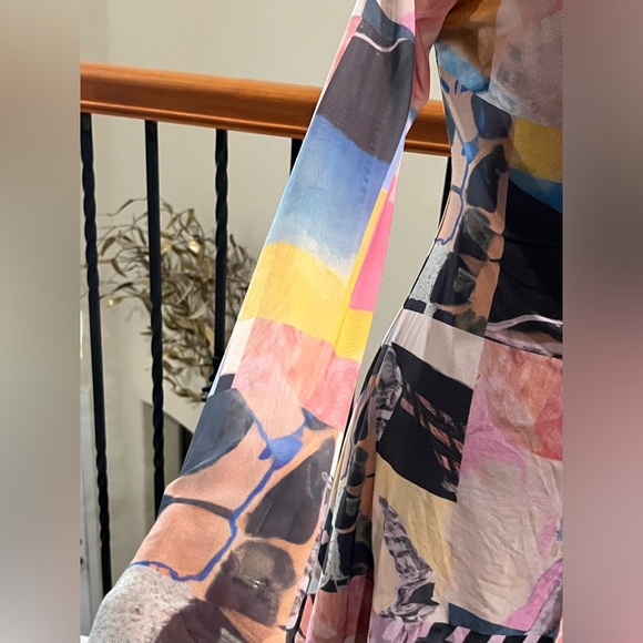 SAEMDI COLLAGE MESH MINI DRESS, BALLET CORE, SIZE M - Picture 6 of 11